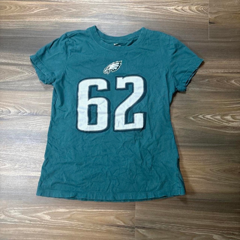 Nike green Philadelphia Eagles Jason Kelce jersey tee Size S #NFL #gridiron